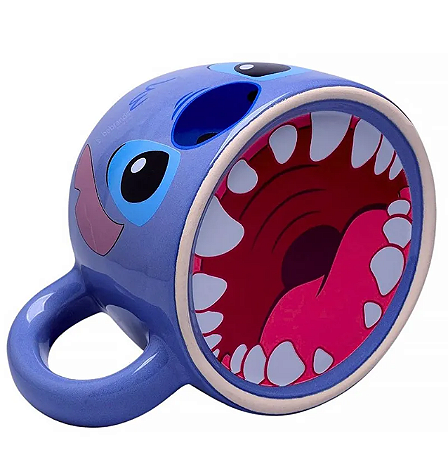 Caneca Ornamento Decorativo Stitch - Zona Criativa