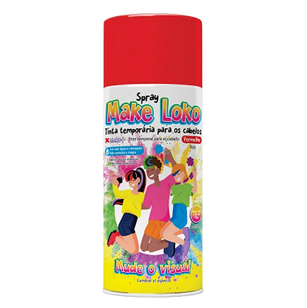 Tinta Spray Make Look para Colorir Cabelos 120ml/70g Cores