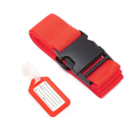 Etiqueta de Bagagem c/ Cinto de Bagagem Conjunto 2 pcs