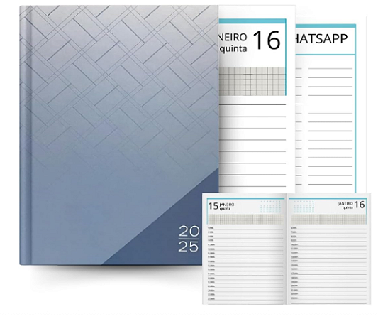 Agenda Executiva Costurada Brochura Capa Dura Diversas Cores