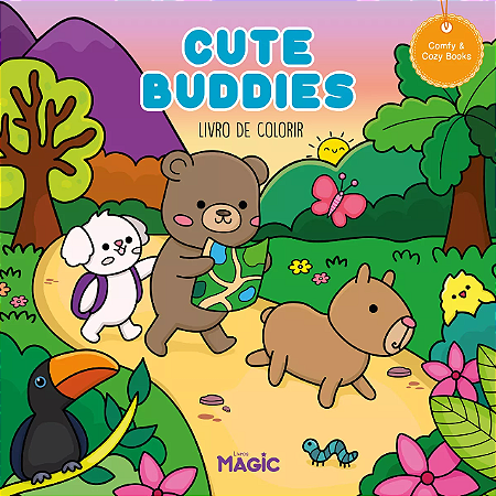 Comfy & Cozy Books - Livro de Colorir -  Cute Buddies