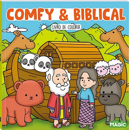 Livro de Colorir Bíblico Comfy e Biblical - Livros Magic