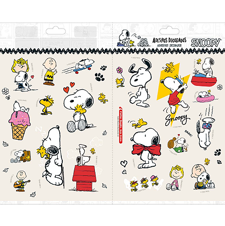 Adesivo Decorado Duplo G Snoopy - Tilibra