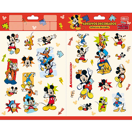 Adesivo Decorado Duplo G Mickey - Tilibra