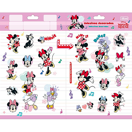 Adesivo Decorado Duplo G Minnie - Tilibra