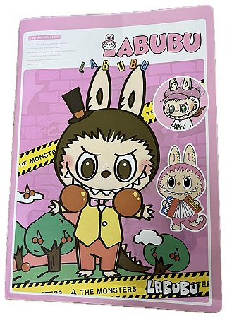 Caderno Anotações Pautado Labubu 40fls 142x203mm Caderneta