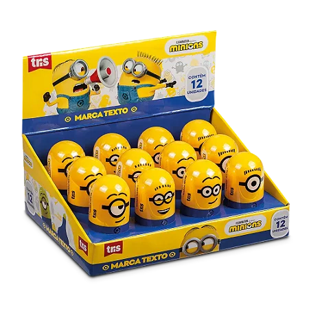 Marca Texto Amarelo dos Minions Escolar