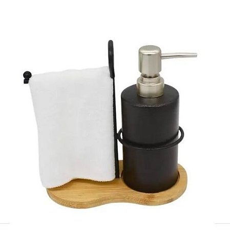 Porta Sabonete Liquido Suporte para Toalha Mãos