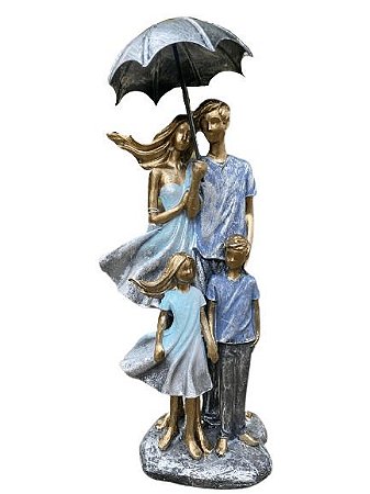 Família Decorativa em Resina