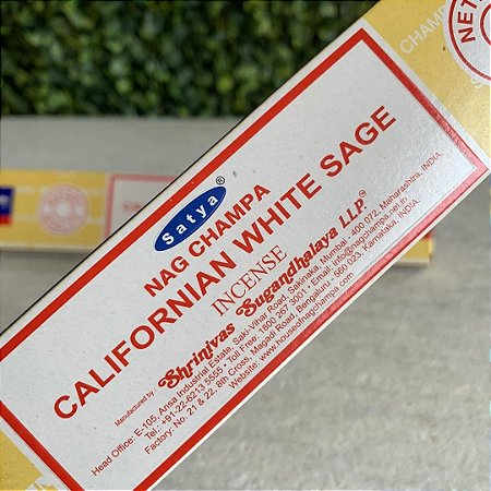 Incenso Massala Satya - Californian White Sage
