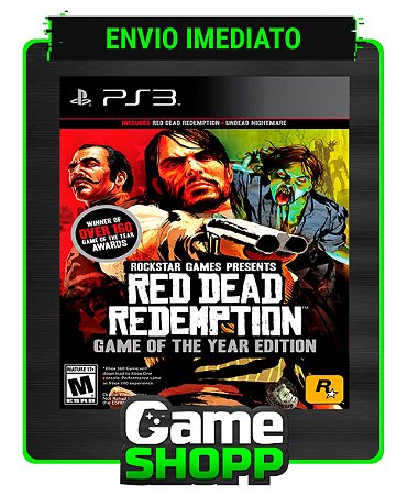 Red Dead Redemption E Undead Nightmare Collection - Ps3 - Midia Digital