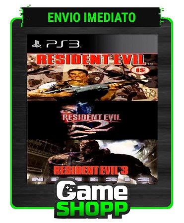 Resident Evil 1 2 E 3 - Combo 3x1 - Ps3 - Midia Digital