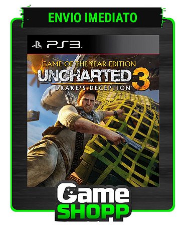 Uncharted 3 Drakes Deception Game Of The Year Edition - Ps3 - Midia Digital