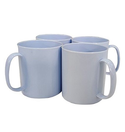 Caneca Branca de Polímero para Sublimação 325ml