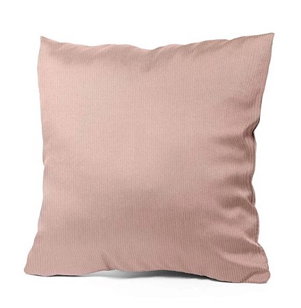 Capa de Almofada Aveludada para Sublimação com Zíper Invisível Rosa - 40x40cm