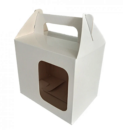 Caixinha de Papelão P/ Canecas, com visor, C/12