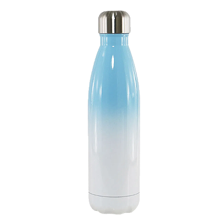 Garrafa Térmica para Sublimação em Aço Inox Azul com Parede Dupla - 500ml -  socd-mob