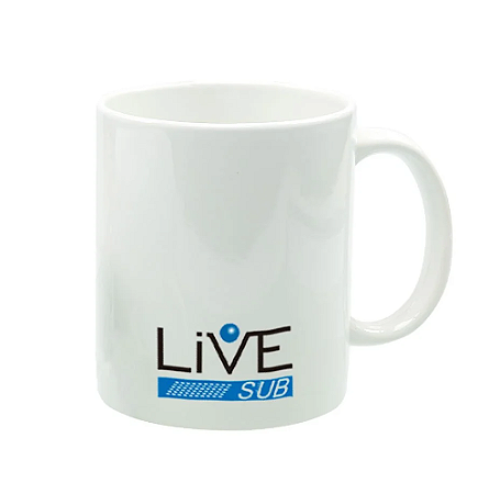 Caneca Branca LIVE 325ml