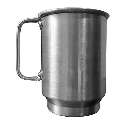 Caneca De Alumínio (Brilhante) Prata - 600M