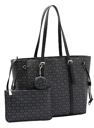 Bolsa Kit Bolsa + Necessaire Chenson Original Elegance Luxo Ombro 3485079