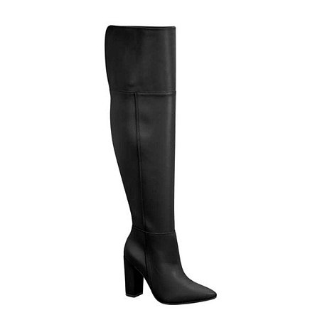 Bota Vizzano Cano Longo Over Bico Fino Salto Bloco