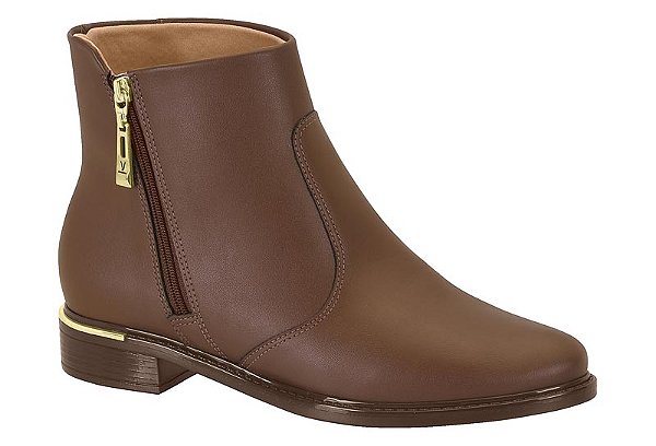Bota Vizzano Cano Curto Rasteira Napa Berlim