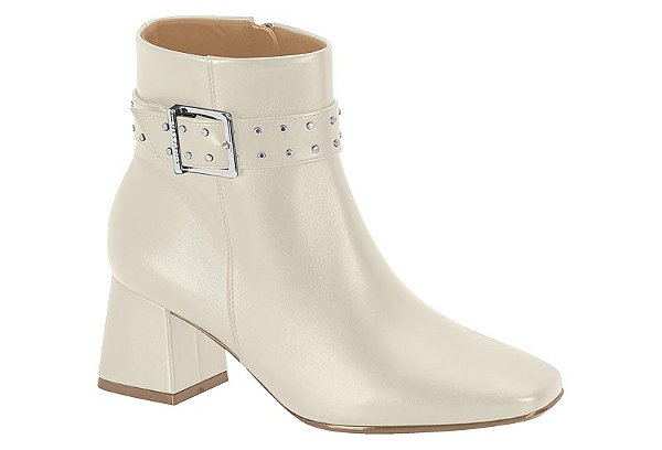 Bota Vizzano Bico Quadrado Tira com Tachas