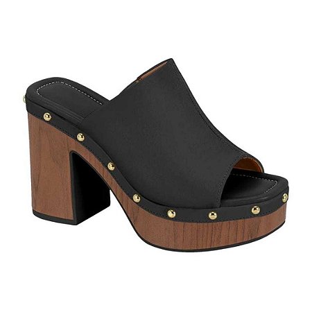 Tamanco Vizzano Plataforma Salto Bloco alto Tira Larga