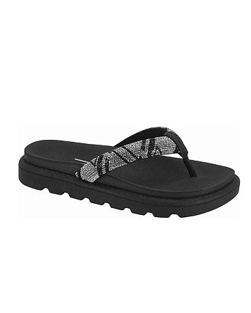 Chinelo Flat Vizzano Dedo Tira Cristal