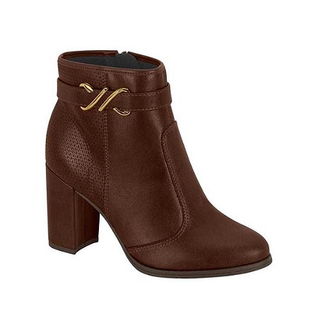 Bota Moleca Salto Bloco Tira com Metal