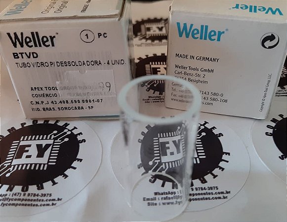 TUBO DE VIDRO PARA DESSOLDADORA WELLER