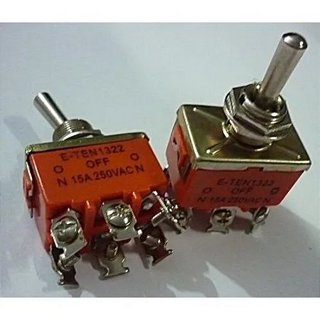 Chave Alavanca On/off/on E-ten1322 - 15a / 250v