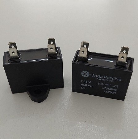 CAPACITOR P/ VENT. QUADRADO 3,0 UF 450V -