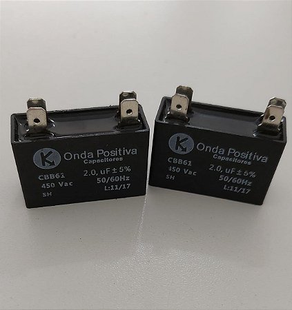 CAPACITOR P/ VENT. QUADRADO 2,0 UF 450V -