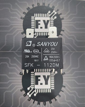 SFK-112DM Rele Sanyou 12V / 20A