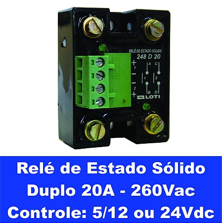 Relé de Estado Sólido duplo