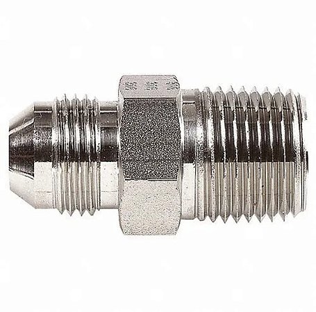 Adaptador macho inox I316 JIC 4 x 1/4 NPT