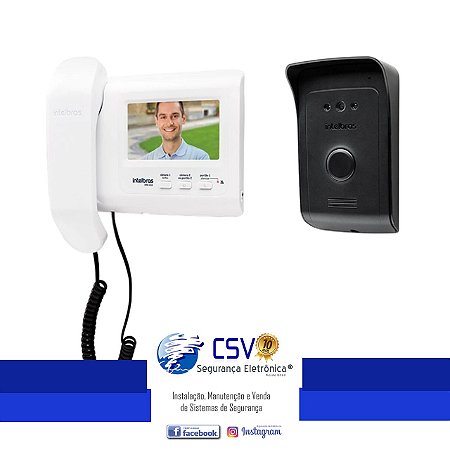 Videoporteiro Intelbras IVR1010 com Tela 4 + Instalação