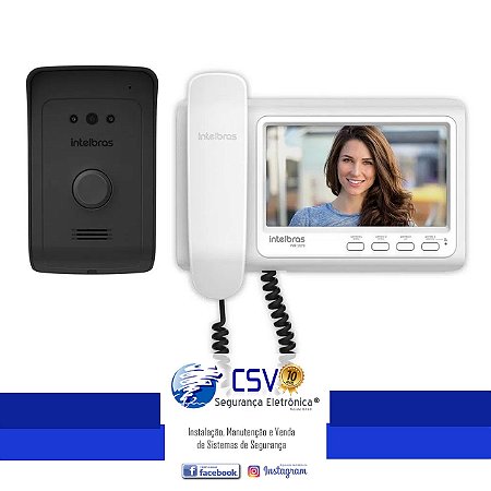 Videoporteiro Intelbras IVR1070HS com Tela 7 + Instalação