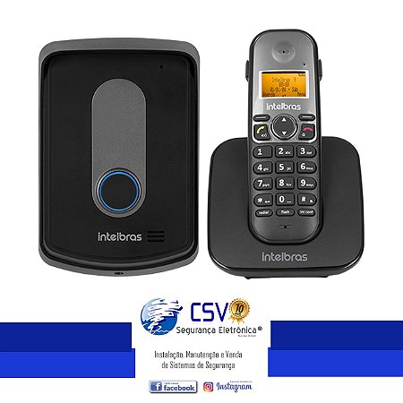 Telefone Sem Fio c/ Ramal Externo Intelbras TIS5010