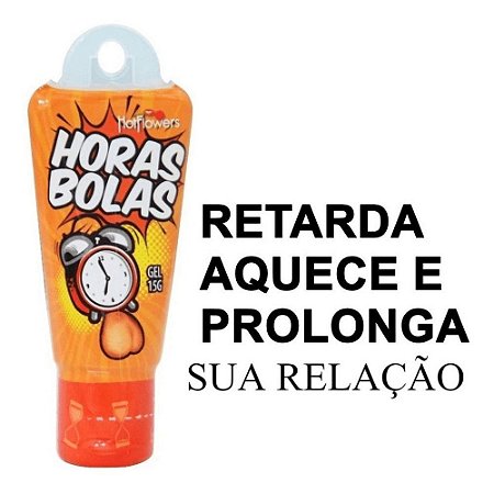 Gel Excitante Umectante Masculino Horas Bolas -Retarda e Prolonga a Ejaculação-15g