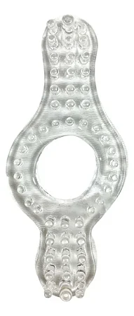 Anel Oriental Estimulador Duplo Transparente