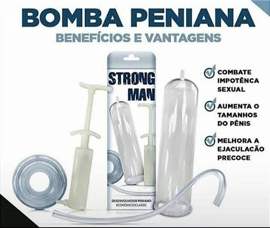 Bomba Peniana Manual Aplicador Cor Marfim-Brinde Aqua Gel (Sachê)- 1 uni c/ 5g
