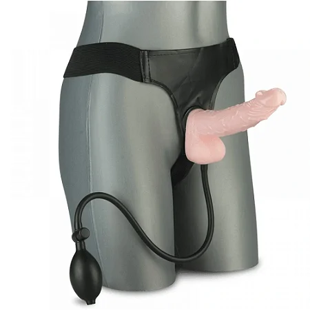 Cinta Peniana Com Pênis Realístico Inflável 17 X 4 cm
