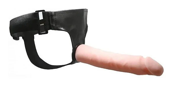 Cinta Peniana Com Fivelas Ajustáveis e Pênis Com Vértebras em CyberSkin