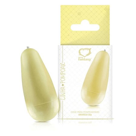 Cone Para Pompoarismo Em Plástico Cor Amarelo Sexy Fantasy