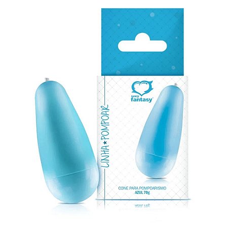 Cone Para Pompoarismo Em Plástico Cor Azul Sexy Fantasy