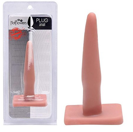 Plug Anal iniciante Macio e Liso 10,5x2cm