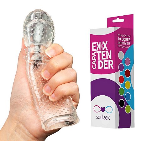 Capa Peniana Em Silicone Extender 15,5x4cm