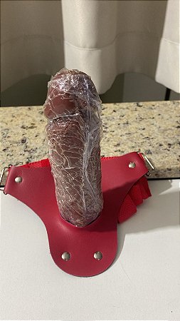 Cinta Com Prótese Maciço Aromatizado Chocolate 17,5X3,8Cm